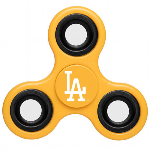MLB Los Angeles Dodgers 3 Way Fidget Spinner D35 - Yellow